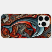 鮮やかなイルカの壁飾り Case-Mate iPhoneケース (裏面 (横))