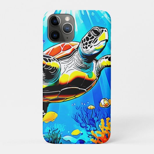 鮮やかなウミガメの夢の世界 Case-Mate iPhoneケース (裏)