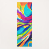 鮮やかなエネルギーの爆発 ヨガマット (正面)