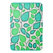 鮮やかなエレガンス葉のパターン バスマット (正面縦)