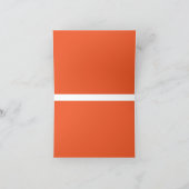 鮮やかなオレンジで空間をアップグレード サンキューカード (内部)