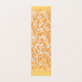 鮮やかなオレンジとゴールドをフィーチャーしたテキスタイルパターン (外部フラット)