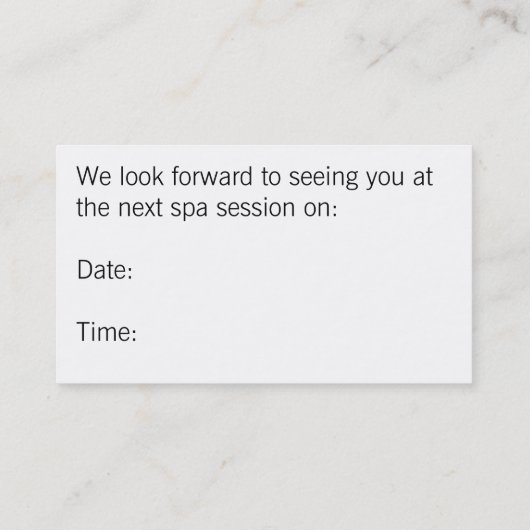 鮮やかなオレンジチューリップの花びらの写真のアポイントメント 予約カード (裏面)