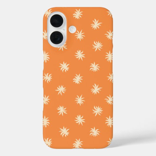 鮮やかなオレンジフラワーブレンダーの暖かなトロピカル Case-Mate iPhoneケース (裏面)