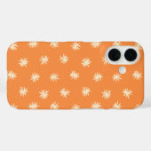 鮮やかなオレンジフラワーブレンダーの暖かなトロピカル Case-Mate iPhoneケース (裏面 (横))