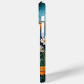 鮮やかなオレンジ色の昆虫蝶カモミールの花 Case-Mate iPhoneケース (裏面 / 左)