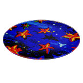 鮮やかなオレンジ色の星。買今 カッティングボード (角)