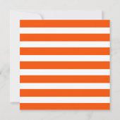 鮮やかなオレンジ色の白い花輪のモノグラム お知らせ 移転しました 案内状 (裏面)