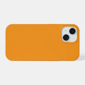 鮮やかなオレンジ色のiPhoneケース iPhone 15ケース (裏面横)
