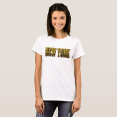 鮮やかなオレンジ色のNEW YORK オーダーメイドTシャツ Tシャツ (正面フル)