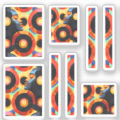 鮮やかなオレンジ シール (正面)