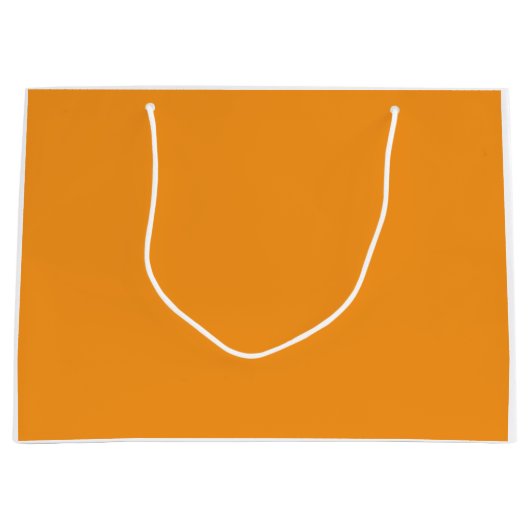 鮮やかなオレンジ、赤、黄色の抽象的なブレンド ラージペーパーバッグ (正面)