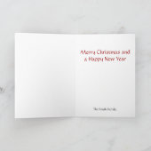 鮮やかなオーナメント、クリスマスカード シーズンカード (内部)