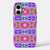 鮮やかなオーロラ カレイドスコープ エレクトリックブルーム Case-Mate iPhoneケース (裏面)