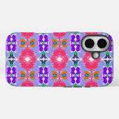 鮮やかなオーロラ カレイドスコープ エレクトリックブルーム Case-Mate iPhoneケース (裏面 (横))