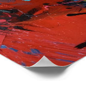 鮮やかなカオス – はっきりした抽象芸術表現主義アートプリン ポスター (角)