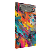 鮮やかなカオス・スプラッシュ・グラフィティ ミニクリップボード (アングル)