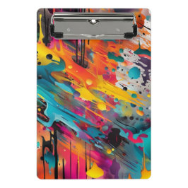鮮やかなカオス・スプラッシュ・グラフィティ ミニクリップボード