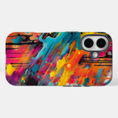 鮮やかなカオス スプラッシュ グラフィティ Case-Mate iPhoneケース (裏面 (横))