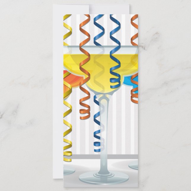 鮮やかなカクテルとリボン (正面)