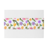 鮮やかなカジュアルマゼンタバイオレットイエロー 招待状ベリーバンド (裏面例)