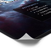 鮮やかなカスタマイズ可能な牡羊座〔占星術の〕十二宮図の看板ポスター ポスター (角)