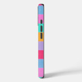 鮮やかなカラフルなレトロストライプ Case-Mate iPhoneケース (裏面 / 左)