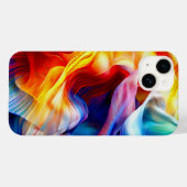 鮮やかなカラフルな模様 Case-Mate iPhoneケース (裏面 (横))