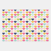 鮮やかなカラフルな誕生日パーティー ラッピングペーパーシート (正面2)