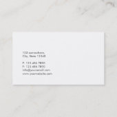 鮮やかなカラフルの雲のベビーシッターの名刺 名刺 (裏面)