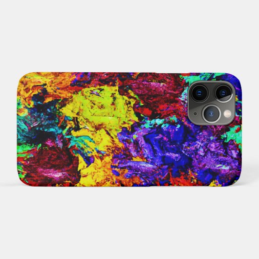 鮮やかなカラフルアブストラクトパターン Case-Mate iPhoneケース (裏面(横))