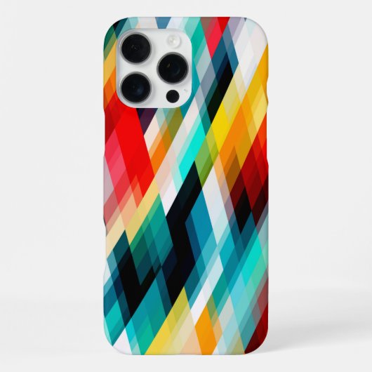 鮮やかなカラフルデザイン iPhoneケース (裏面)