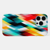 鮮やかなカラフルデザイン iPhoneケース (裏面横)