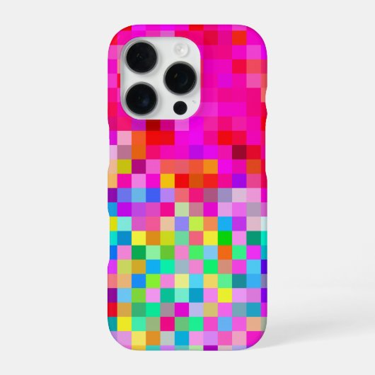 鮮やかなカラフルデザイン iPhoneケース (裏面)