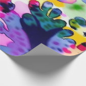 鮮やかなカラフル抽象芸術アートラッピング紙 ラッピングペーパー (角)