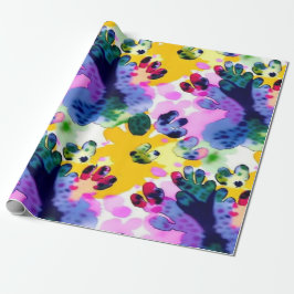 鮮やかなカラフル抽象芸術アートラッピング紙 ラッピングペーパー