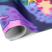 鮮やかなカラフル抽象芸術アートラッピング紙 ラッピングペーパー (ロールコーナー)