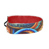 鮮やかなカラフル渦 アスレチックヘッドバンド (左)