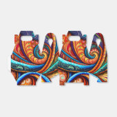 鮮やかなカラフル渦 フェイバーボックス (折り畳みなし)