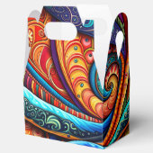 鮮やかなカラフル渦 フェイバーボックス (オープン)