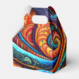 鮮やかなカラフル渦 フェイバーボックス