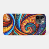 鮮やかなカラフル渦 Case-Mate iPhoneケース (裏面(横))