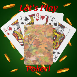 鮮やかなカラフル紅葉 トランプ