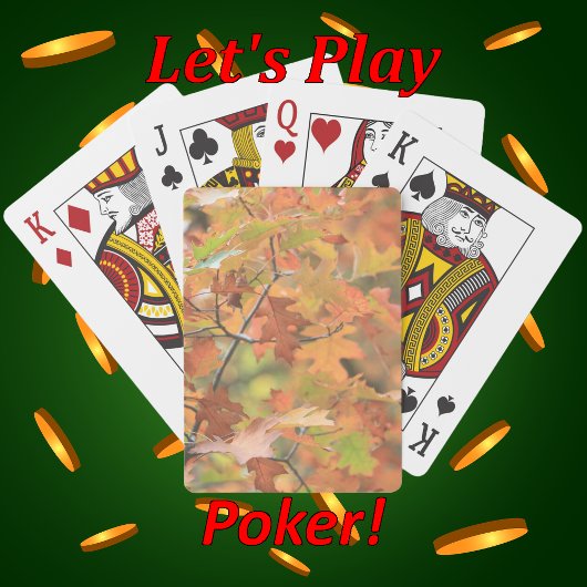 鮮やかなカラフル紅葉 トランプ