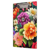 鮮やかなカラフル花 クリップボード (左)