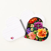 鮮やかなカラフル花 ノートブック (内部)