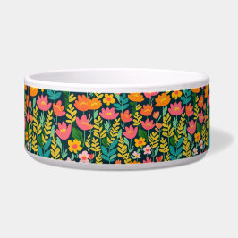 鮮やかなカラフル花 ボウル