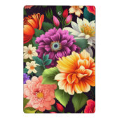 鮮やかなカラフル花 ミニクリップボード (裏面)