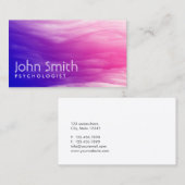 鮮やかなカラフル雲の心理学者の名刺 名刺 (正面/裏面)