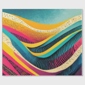 鮮やかなカラーの曲率質感 ラッピングペーパー (フラット)